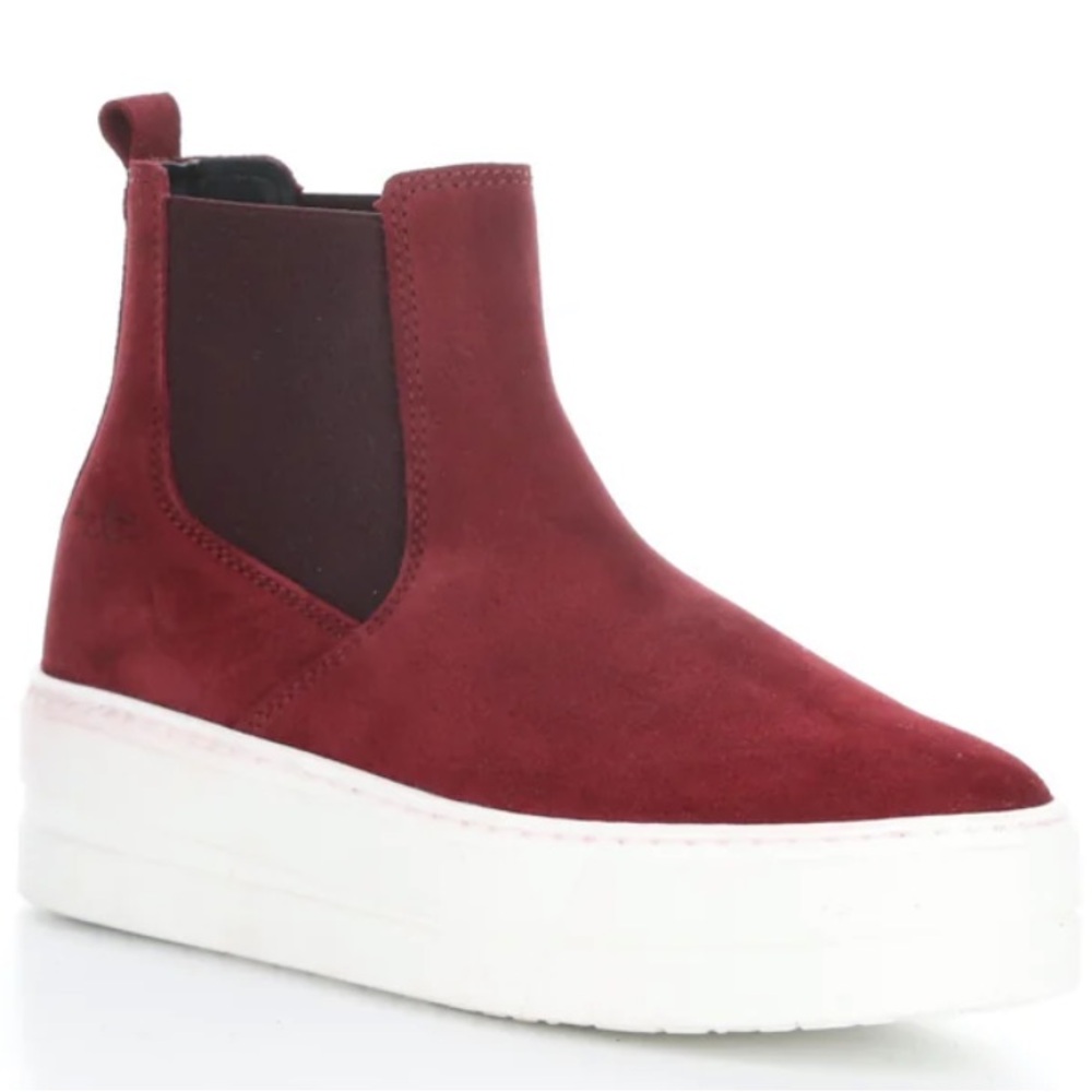 🌸 BOS & CO 🌸 Mott Elasticated Boots In Burgundy Size: 36